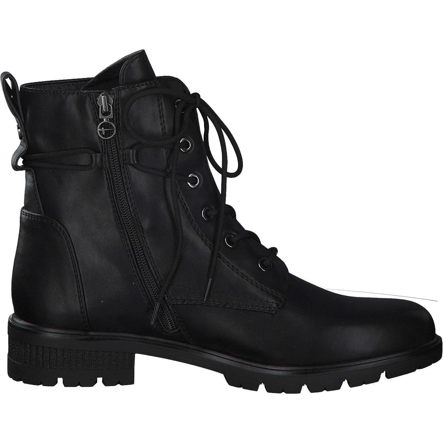 Tamaris 25280, Schnürstiefeletten, Damen, BLACK MATT