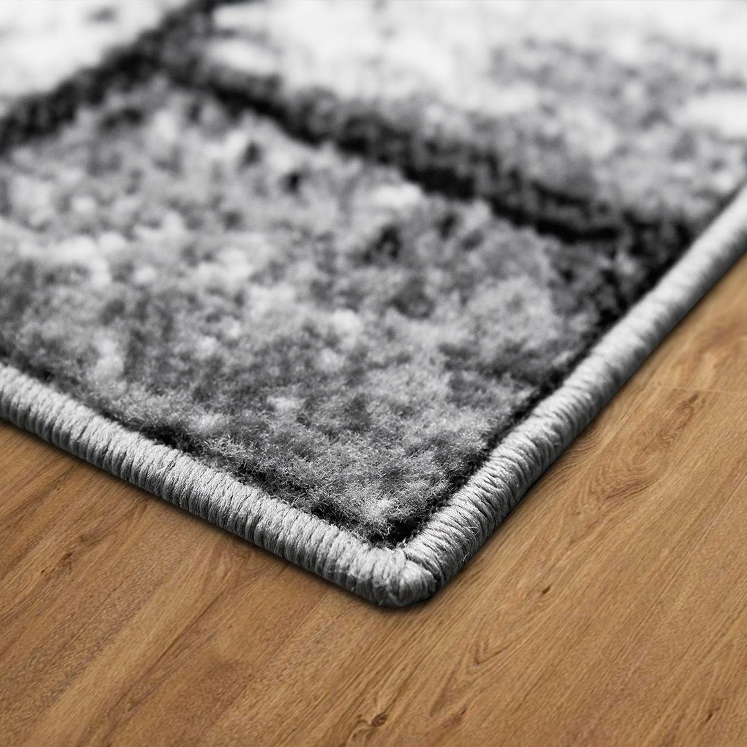 Teppich Sierning, Home affaire, rechteckig, Höhe: 8 mm, softer Flor, Kurzflor, modernes Design, in Holz-Optik