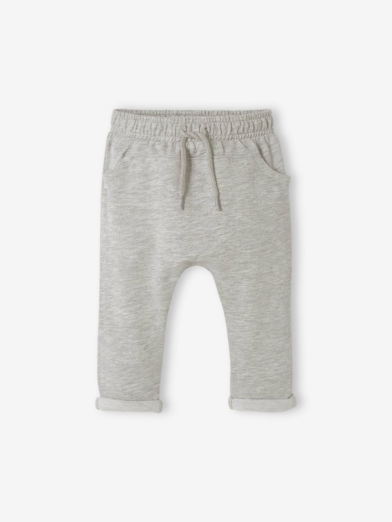 Pantalon molleton bébé garçon uni BASICS beige sable