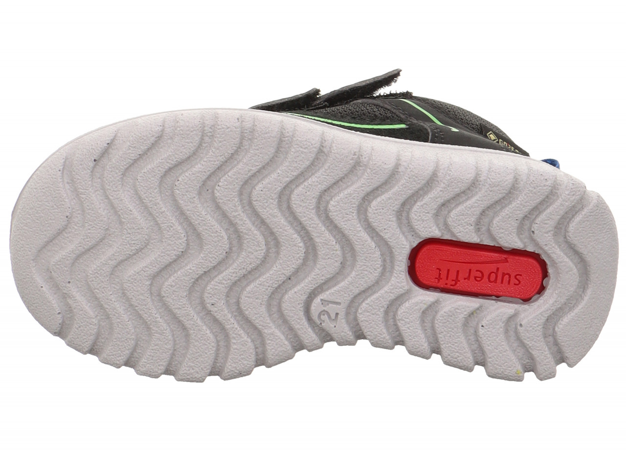SPORT7 MINI - Schwarz/GrünSneaker high mit Klettverschluss