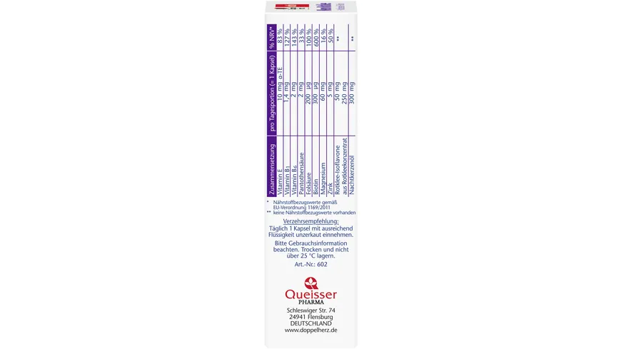 Doppelherz Meno Rotklee + Nachtkerzenöl + Biotin 30 Kapseln