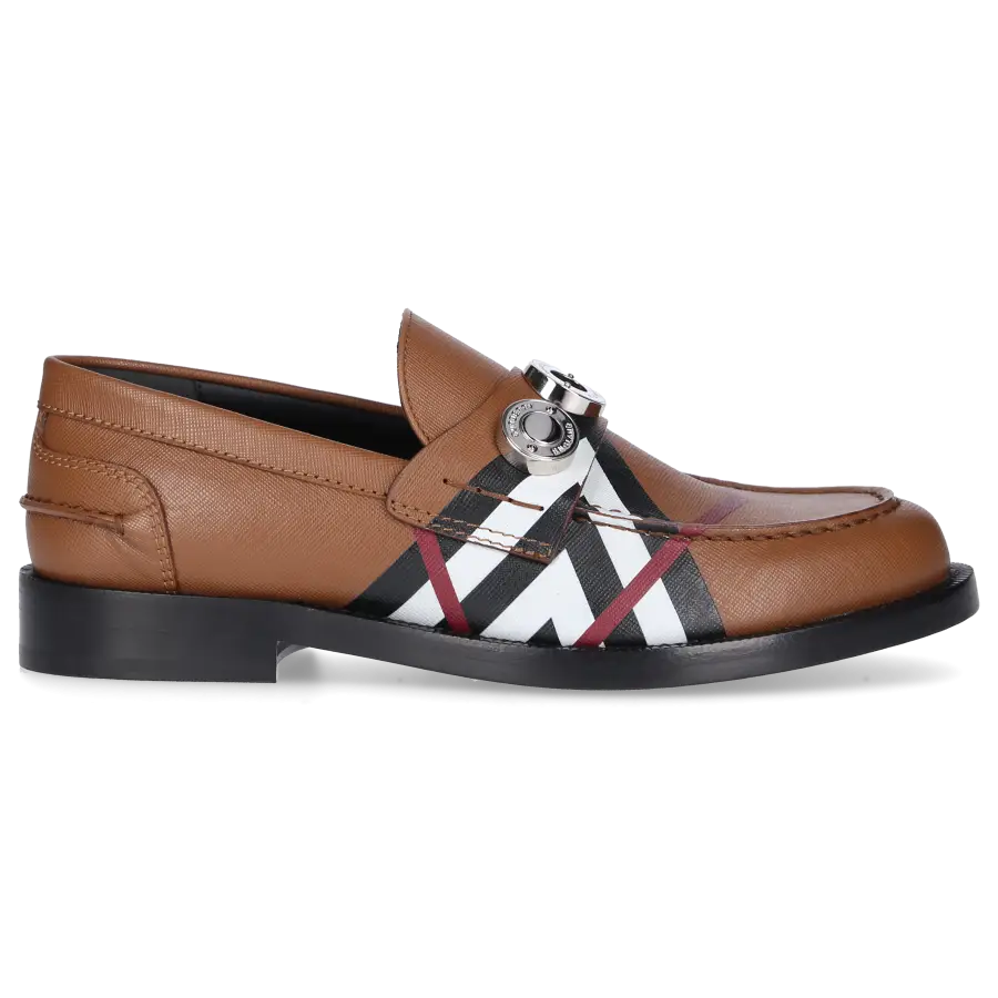 Burberry - Loafer CHEVRON Kalbsleder - braun