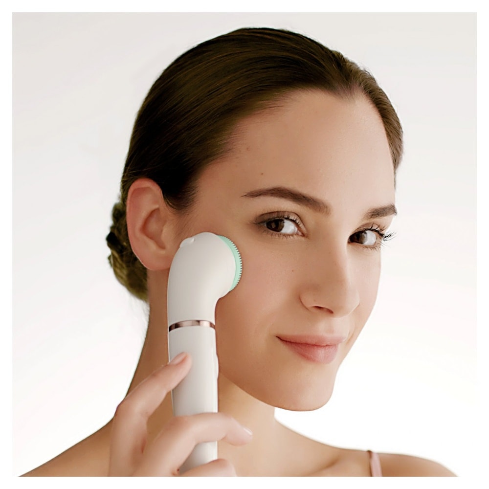 braun Braun FaceSpa Pro 913 Épilateur Visage Blanc/Bronze Epilateur + Brosse Visage