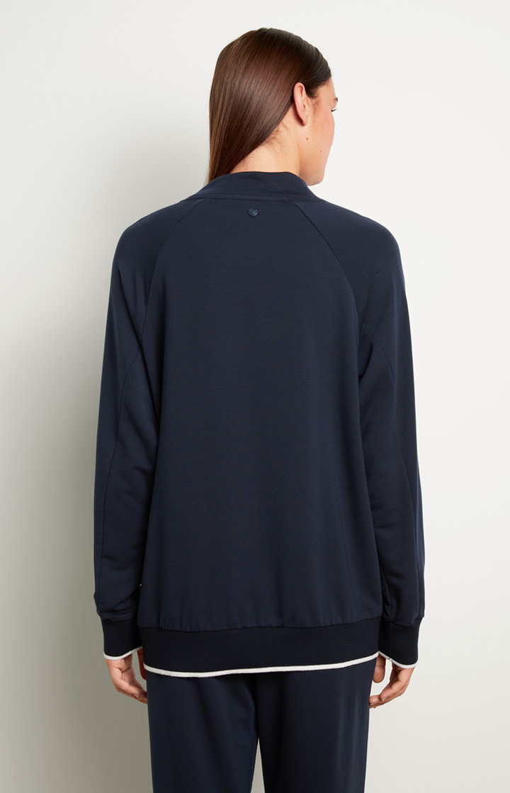 Loungewear Longsleeve in Midnight-Blau