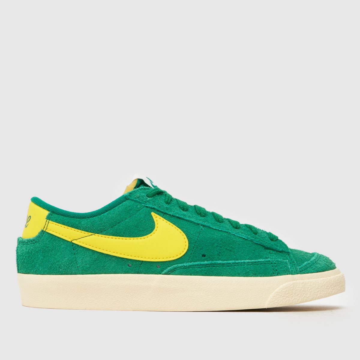 Nike Blazer Low 77 – Gröna vintage-sneakers i flerfärgat material