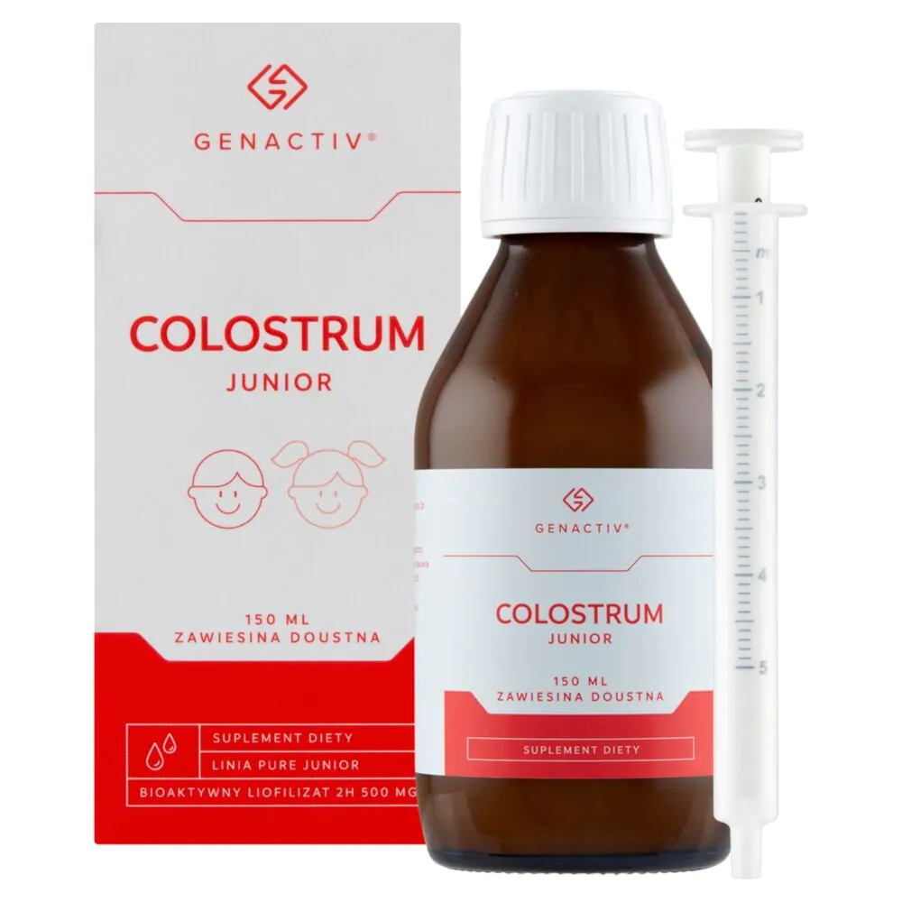 Genactiv Colostrum Junior Σκεύασμα ενίσχυσης του ανοσοποιητικού συστήματος, πόσιμο εναιώρημα