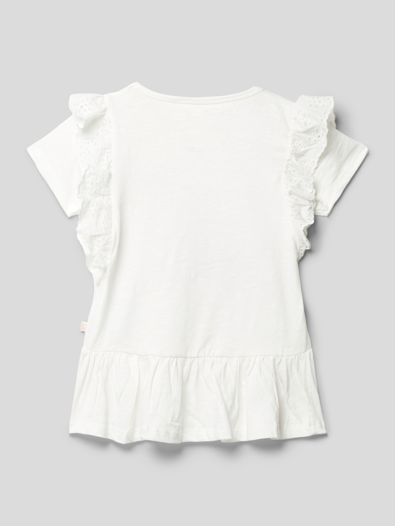 T-Shirt mit Motiv-Print in weiß