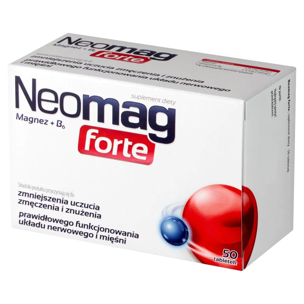 NeoMag Forte, Συμπλήρωμα Διατροφής με Μαγνήσιο και Βιταμίνη Β6, Δισκία