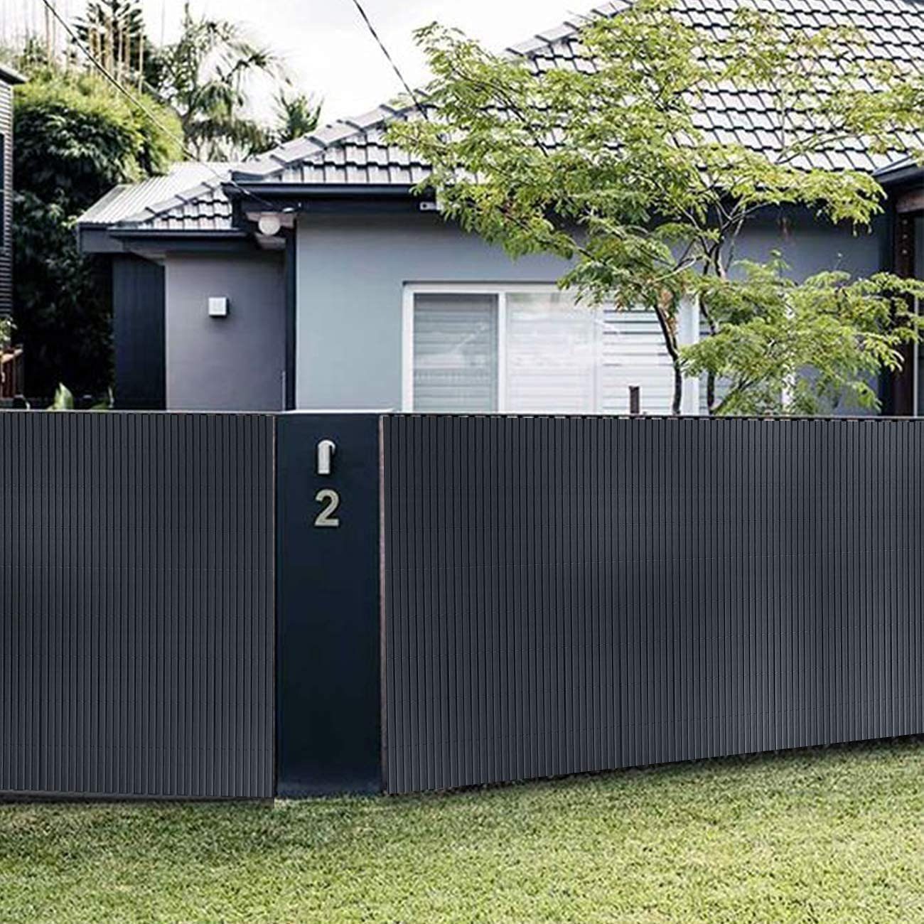 Sekey Balkonsichtschutz 19mm PVC Sichtschutzmatte für Garten und Terrasse, starke Privatsphäre Windschutz, strukturierte Oberfläche, inklusive Kabelbindern