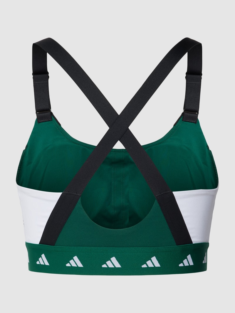 Bralette mit Logo-Bund in dunkelgrün