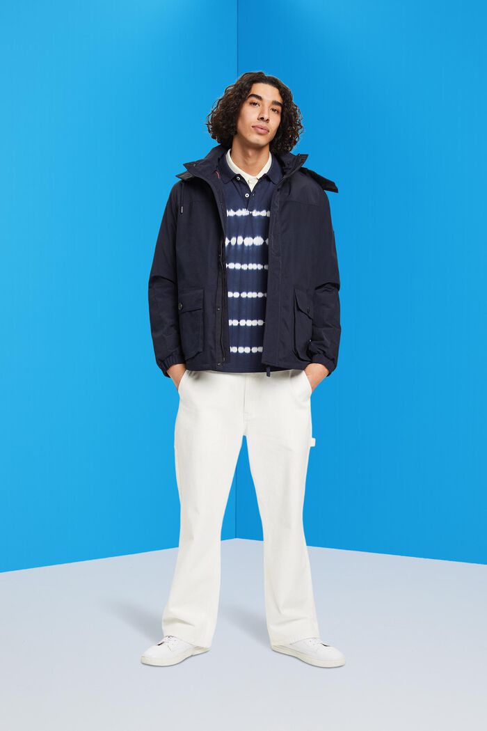 Utility-Jacke mit abnehmbarer Kapuze