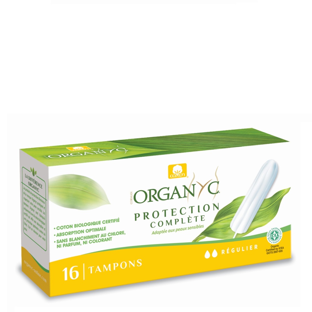 organyc TAMPON REGULIER SS APPLIC. 16u protection menstruelle