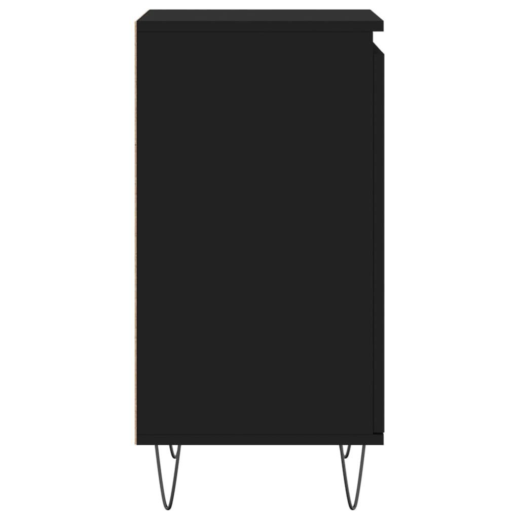 vidaXL Anrichte Sideboards 2 Stk Schwarz 40x35x70 cm Holzwerkstoff Kommode