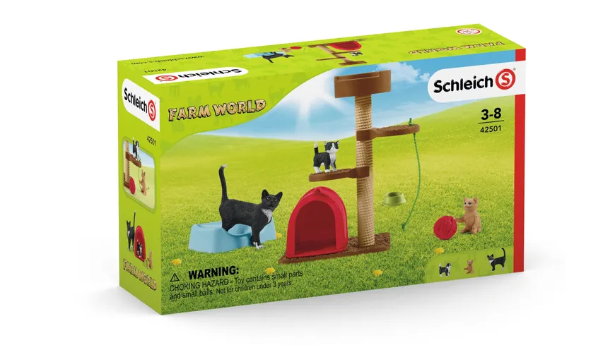 Schleich 42501 - Spielspaß für niedliche Katzen