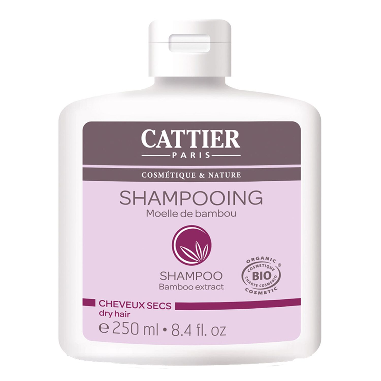 Cattier Shampooing Moelle de Bambou Cheveux Secs 250 ml