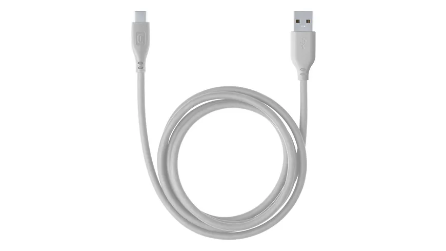 Cellularline Soft Data Cable USB-A/ Typ-C 1,2m Gray