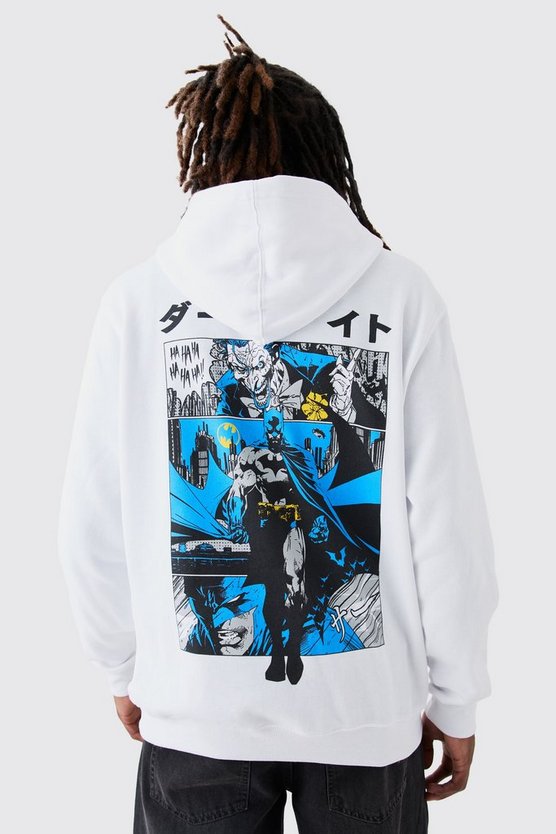 Oversize Hoodie mit lizenziertem Batman Anime Print