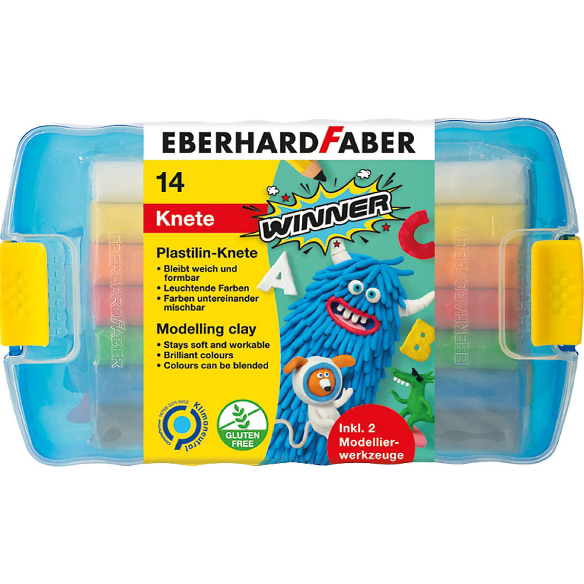 Plastilin-Knete, 10 Stangen, inkl. Werkzeug