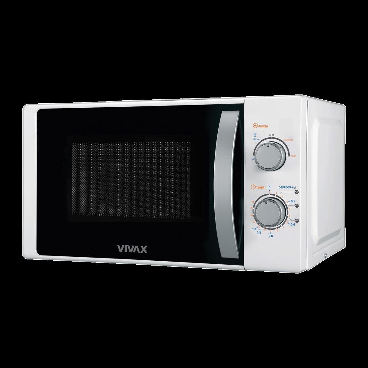 Vivax Mikrowelle 700 Watt 20l in weiß, MWO-2078, Mikrowelle, 20 l