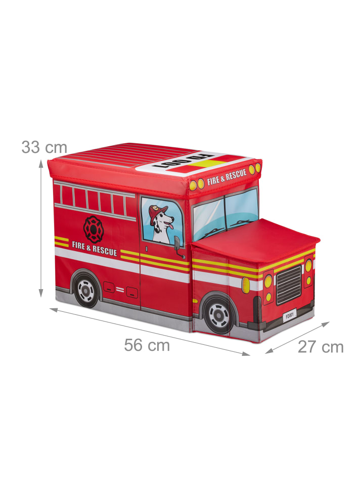 relaxdays Sitzbox Fire Truck günstig kaufen onesize