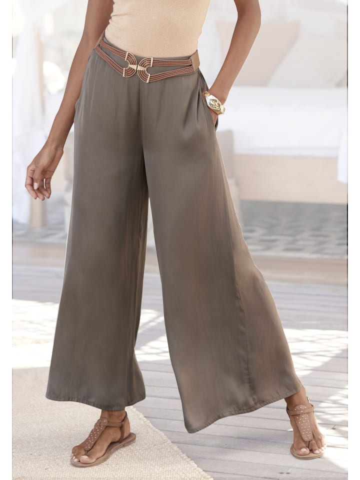 LASCANA Webhose in khaki günstig kaufen