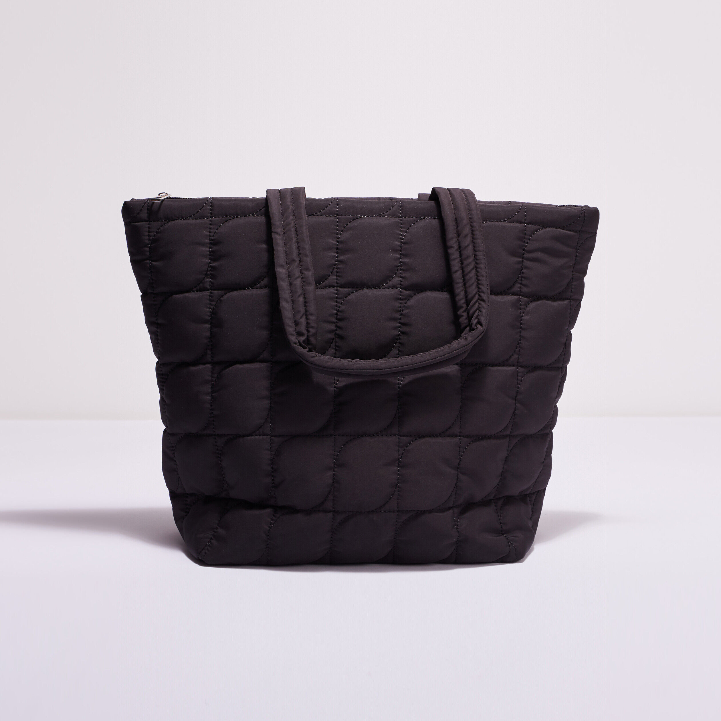 Sac cabas matelassé noir femme | Cache Cache