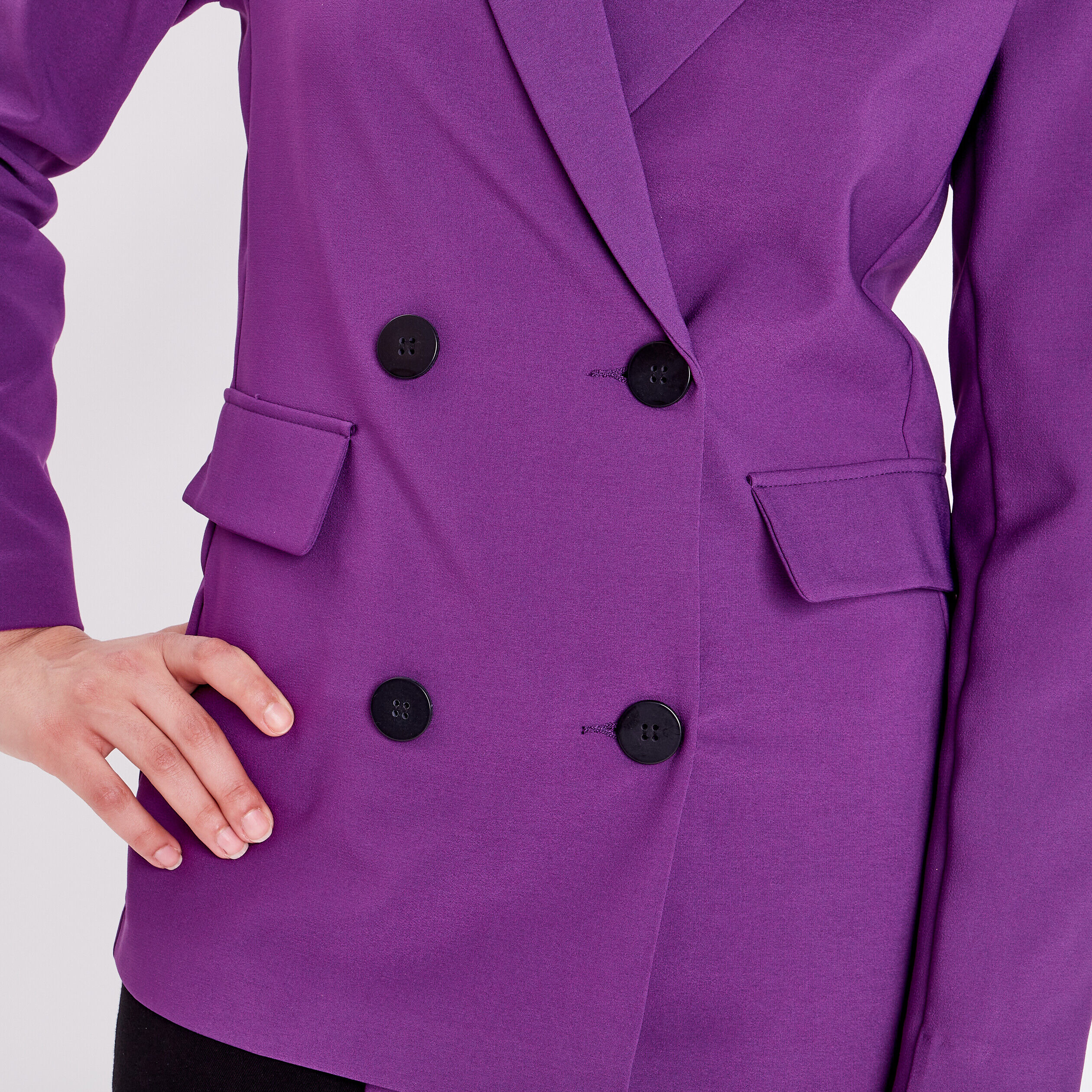 Veste blazer violet foncé femme | Cache Cache