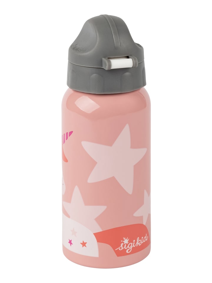 Sigikid Edelstahl Trinkflasche Einhorn 400 ml in rosa/grau günstig kaufen onesize