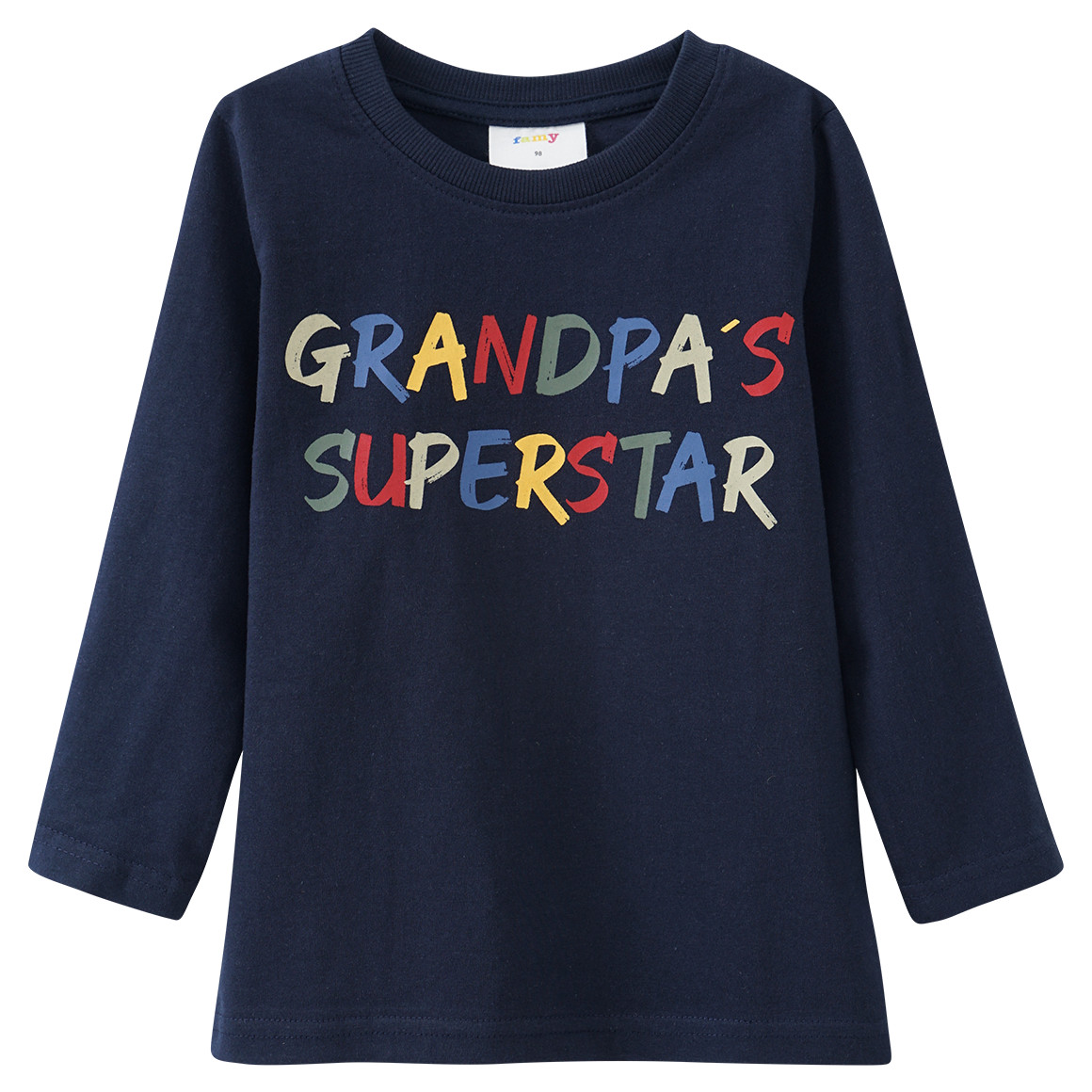 Kinder Langarmshirt mit Message-Print