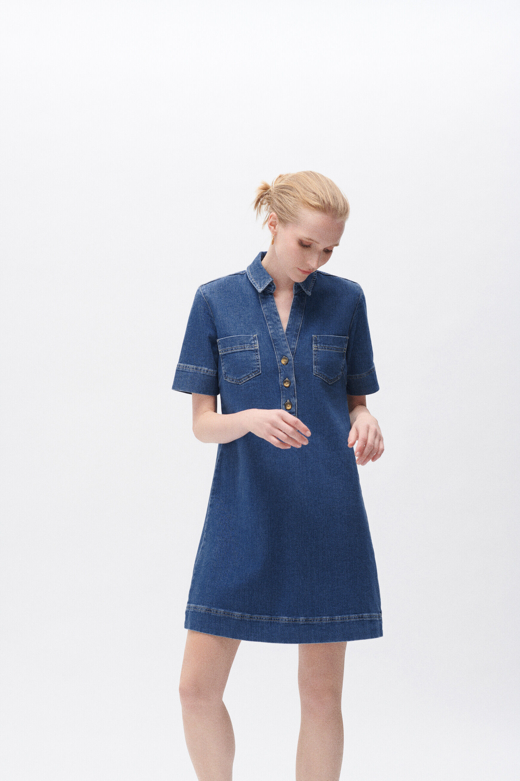 Robe rlorene denim stone femme