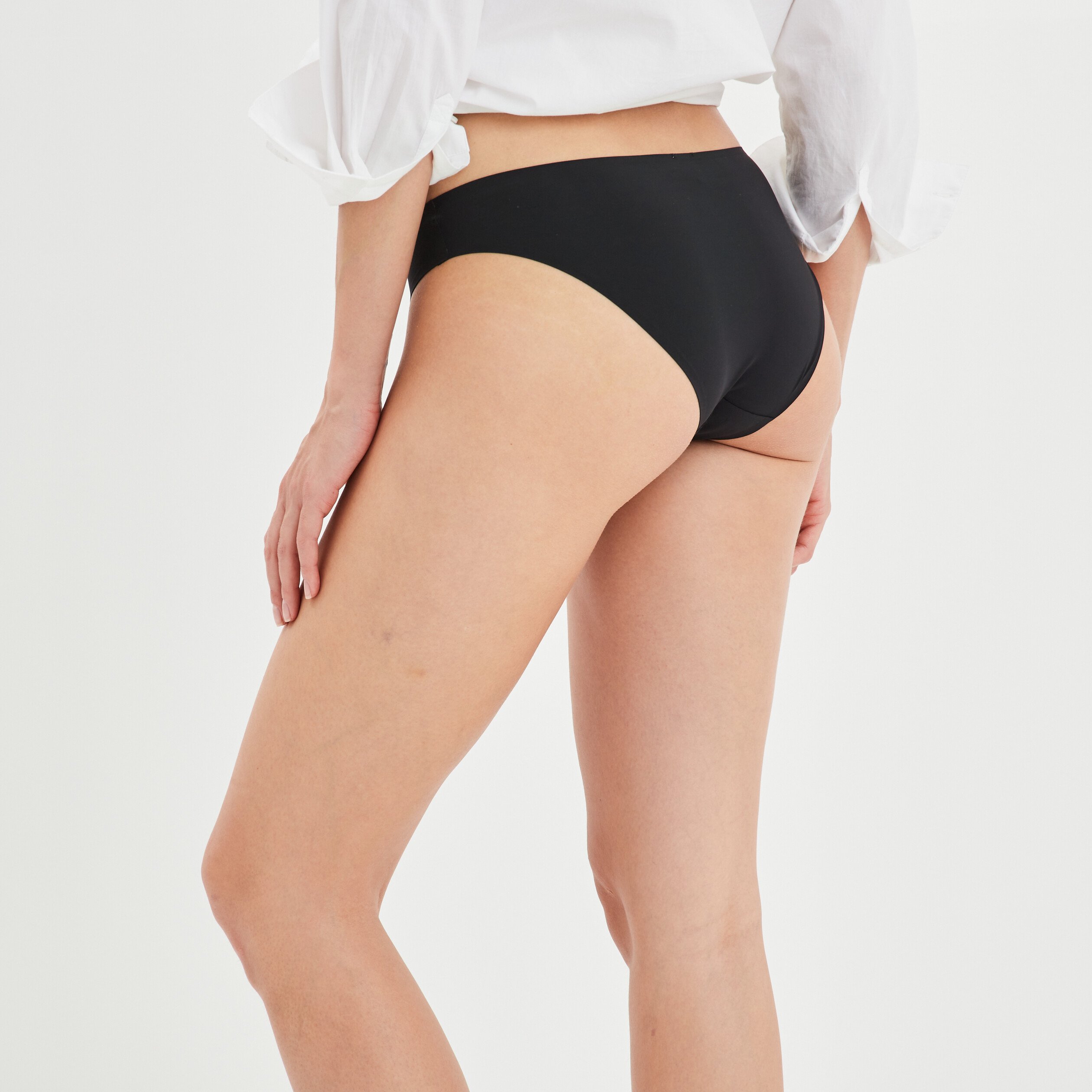 Culotte microfibre noir femme | La Halle