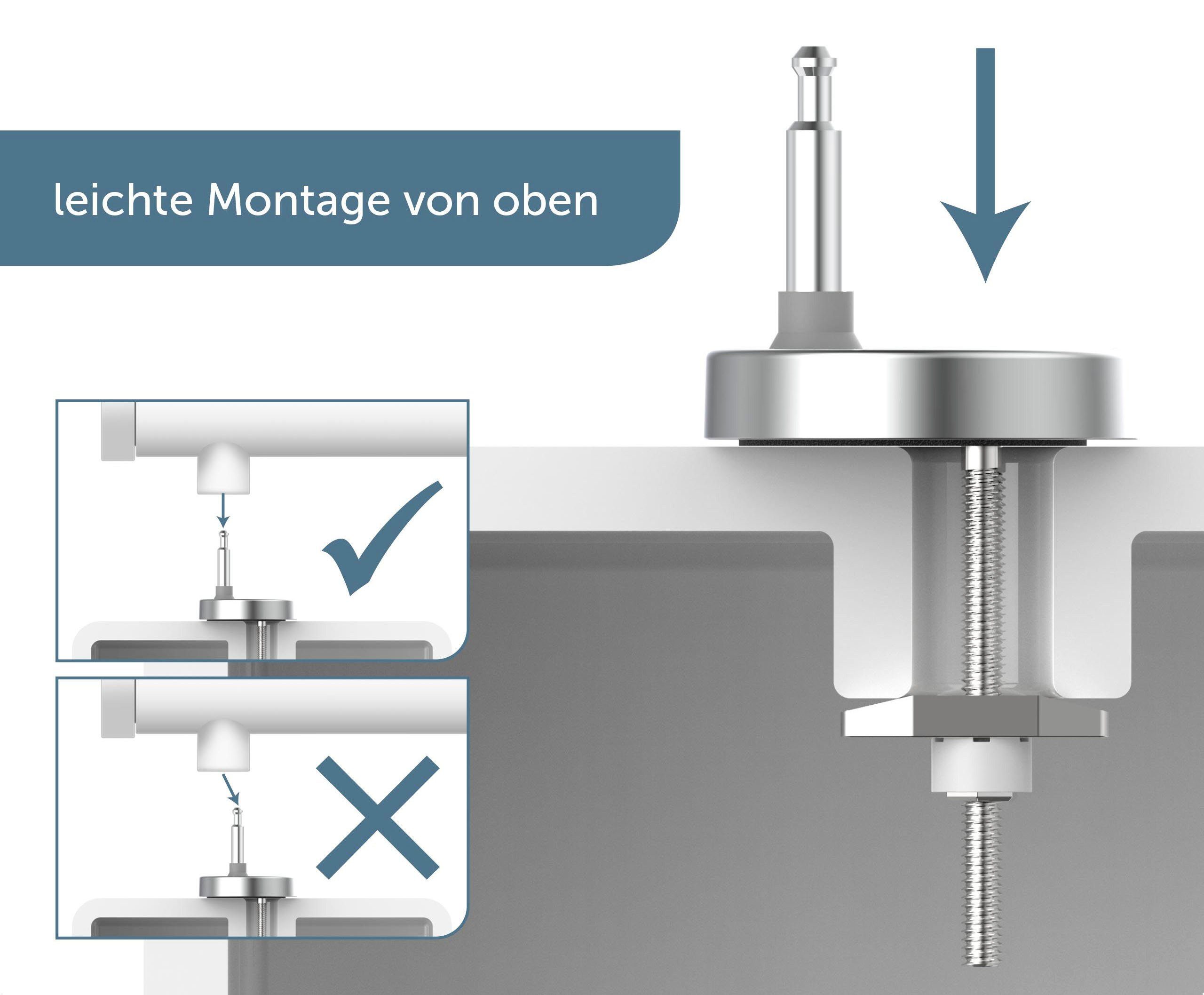 Schütte WC-Sitz WHITE, Duroplast, Absenkautomatik, Schnellverschluss, belastbar bis 150 kg