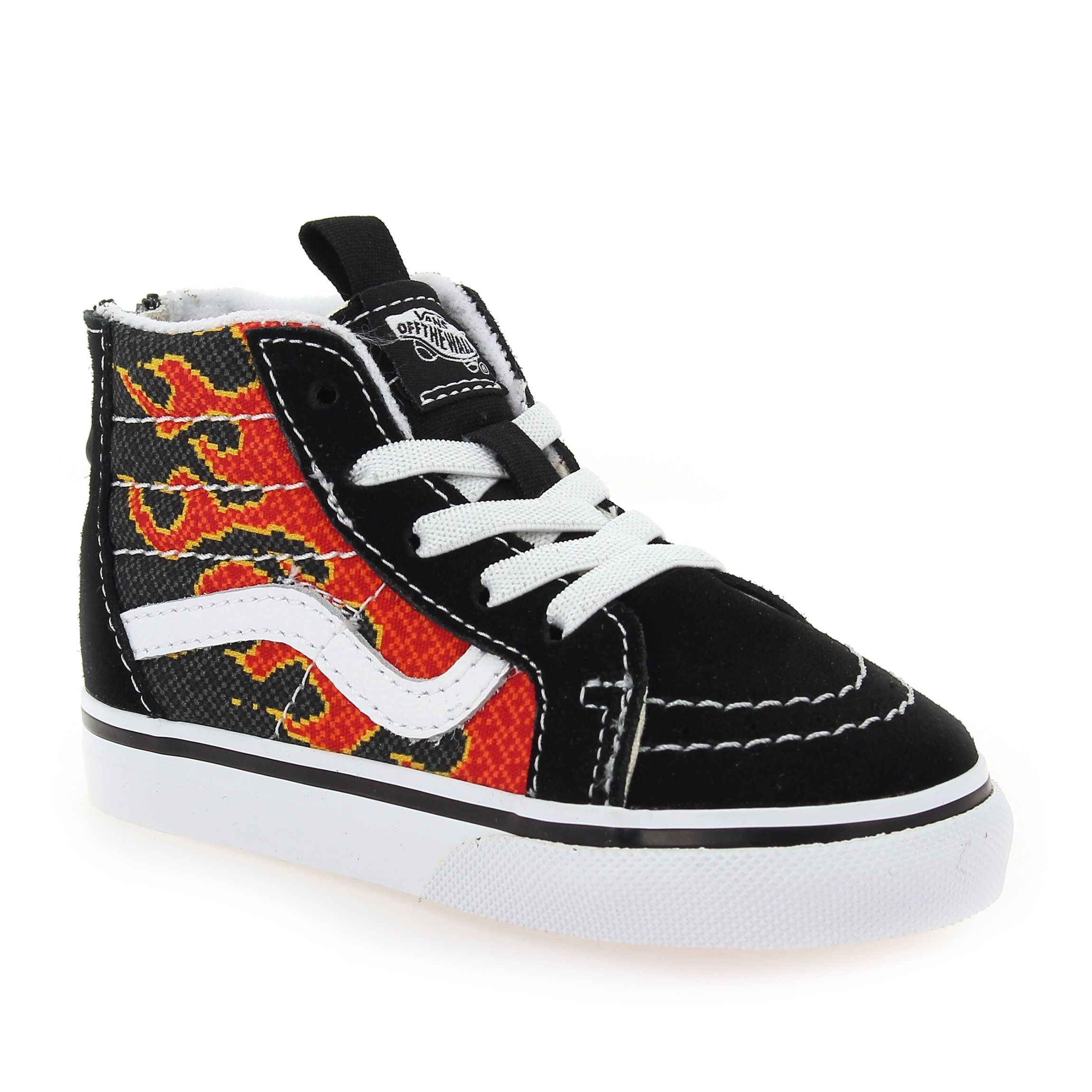 Vans  TD SK8-HI PIXEL FLAME -  Noir