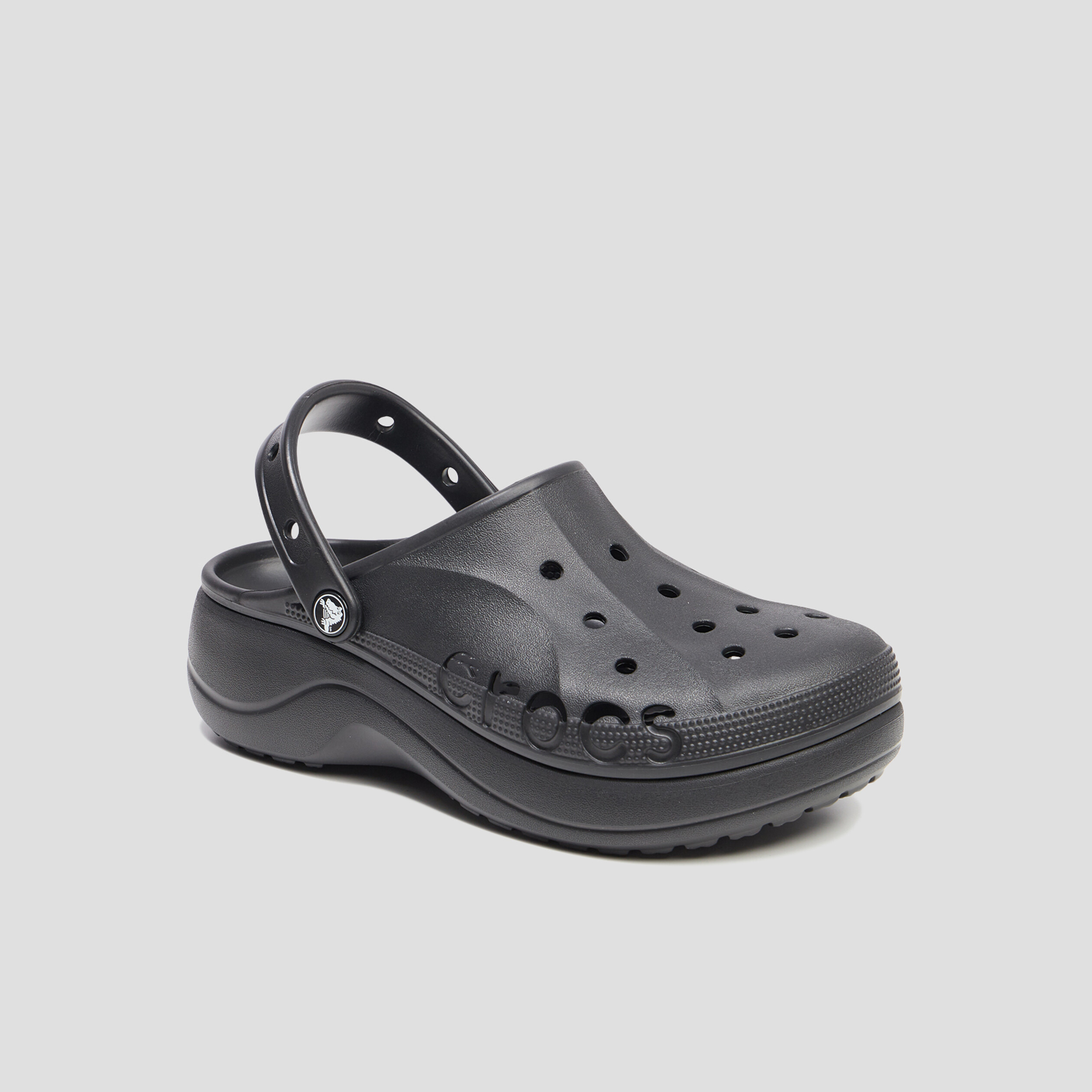 Sabots plateformes Crocs noir femme | La Halle