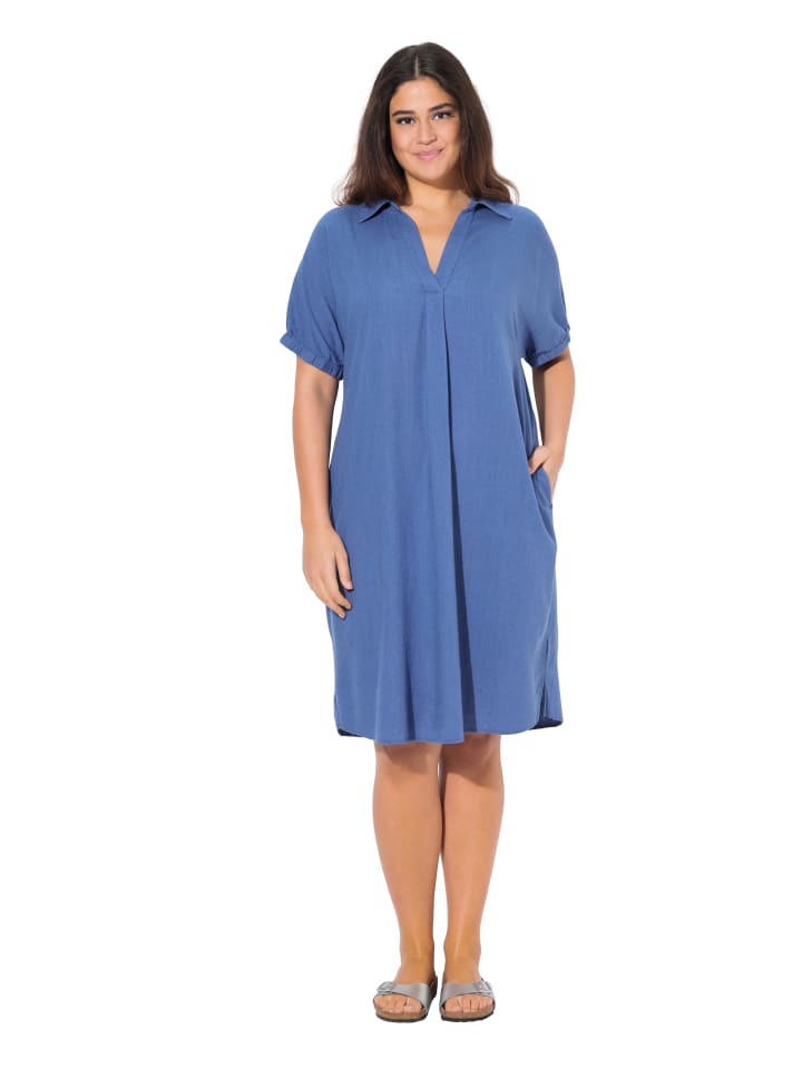 Ulla Popken Kleid in atlantikblau günstig kaufen