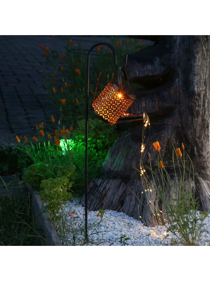 MARELIDA LED Solar Gießkanne Gartendeko H: 80cm in kupfer günstig kaufen onesize