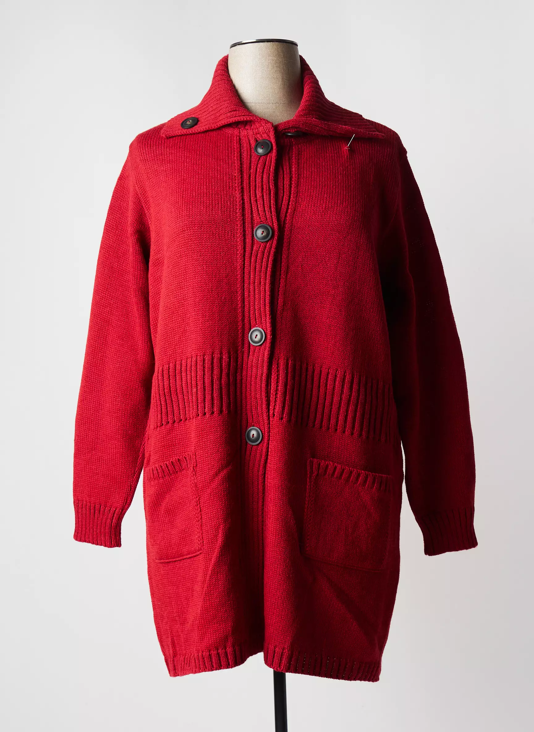 Duger Cardigans Femme couleur rouge