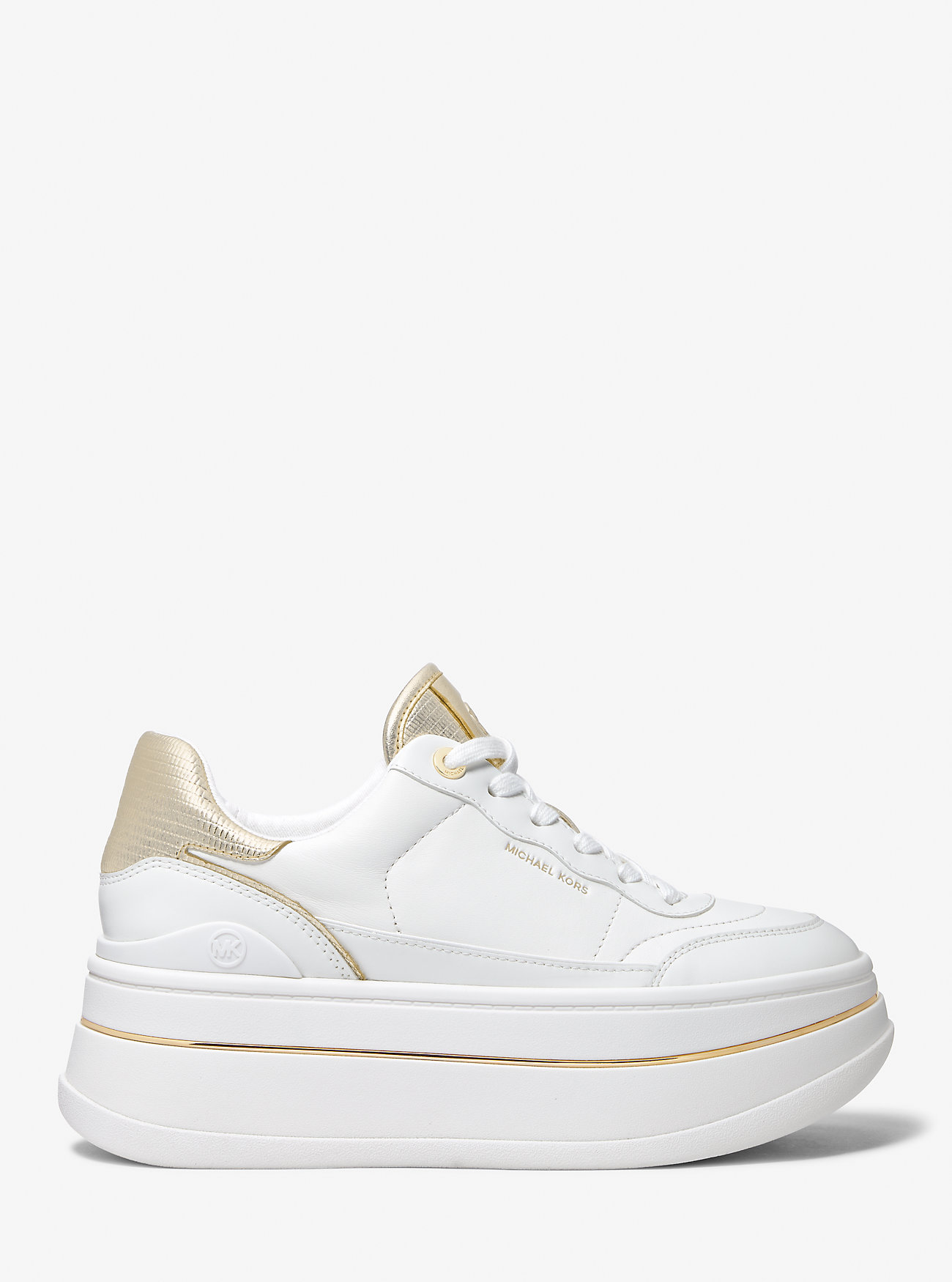 Hayes Platform Sneaker i skinn - BLEKEGYLL