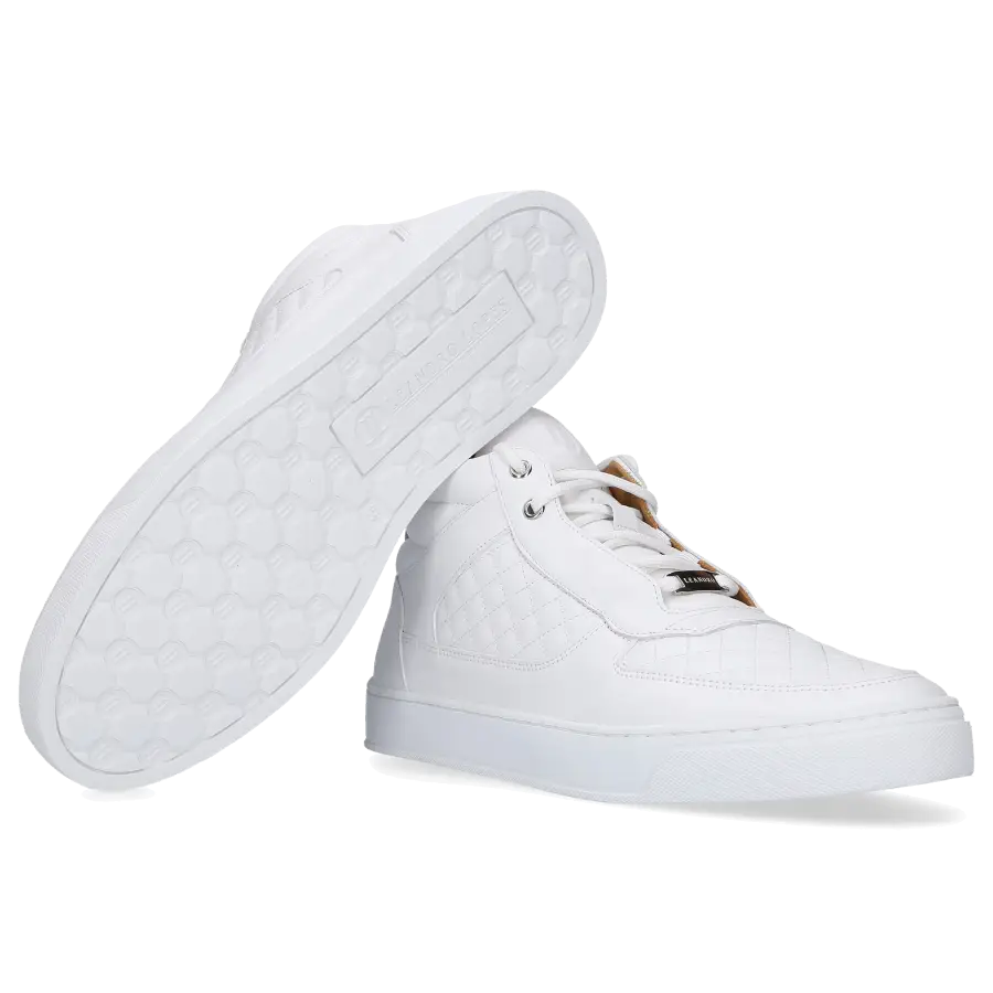 Leandro Lopes - Sneaker high FAISCA Kalbsleder - weiß