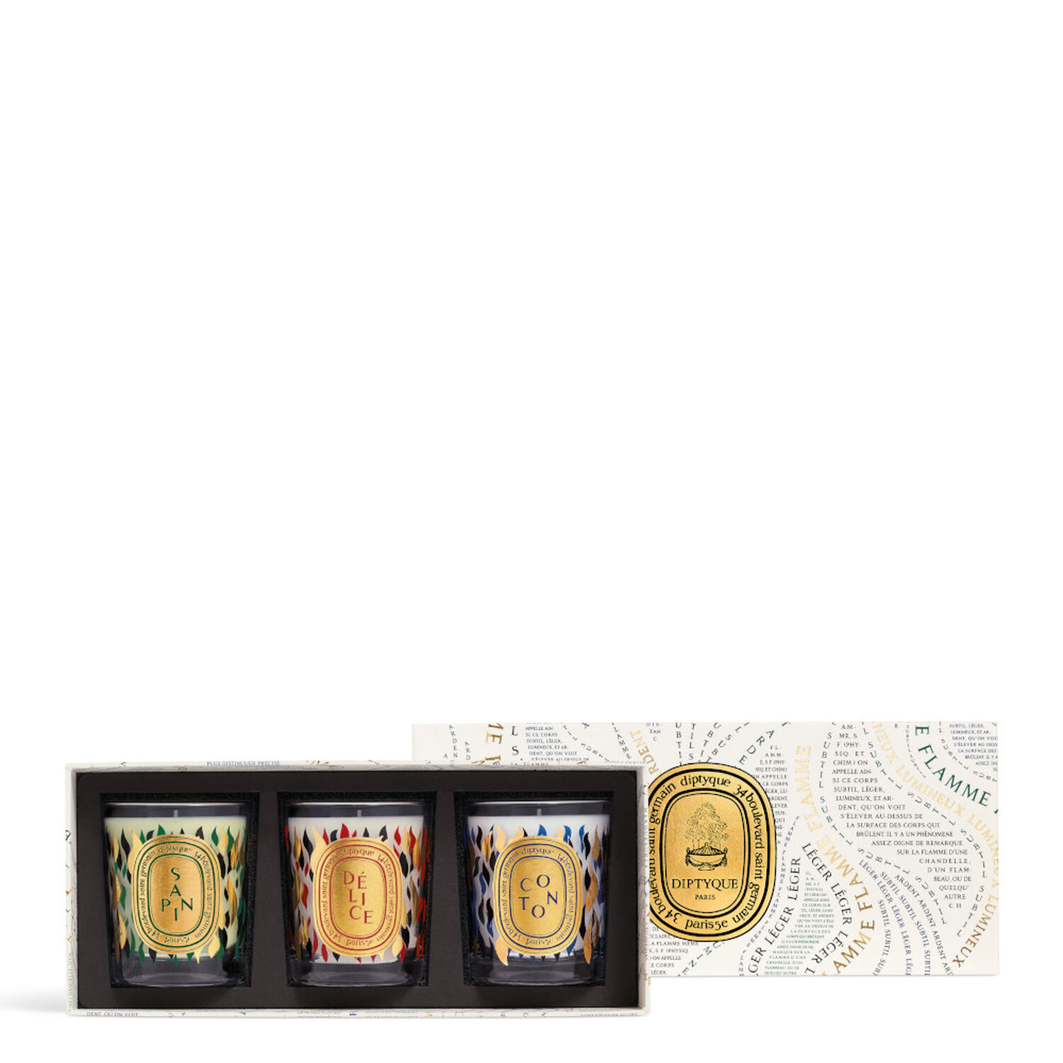 Diptyque Edition Limitée Noël Coffret Holidays Bougies 3 x 70g
