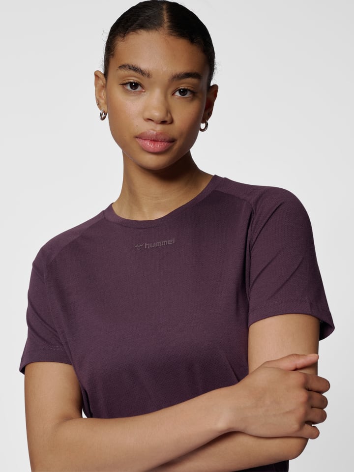 Hummel Hummel T-Shirt Raglanärmel Hmlmt Vanja Multisport Damen in PLUM PERFECT günstig kaufen XS