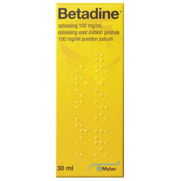 Betadine Solution with 100mg/ml Povidone Iodine Medicine - 30ml