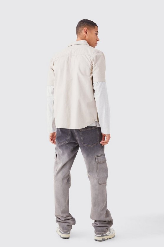 Kurzärmliges Twill Hemd