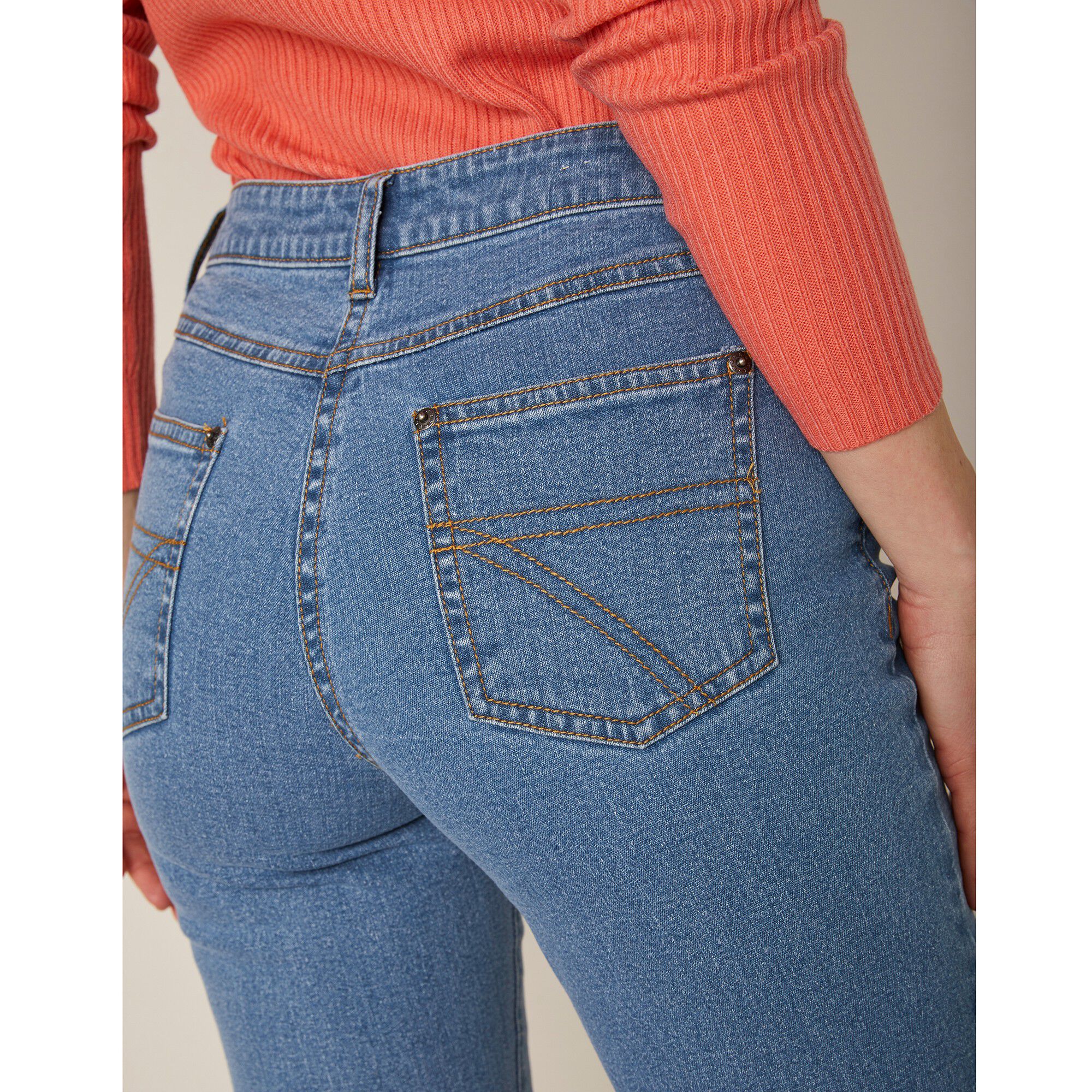 Jean droit stretch