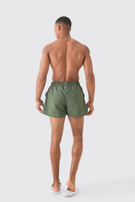 Super kurze Man Badehose in Knitteroptik