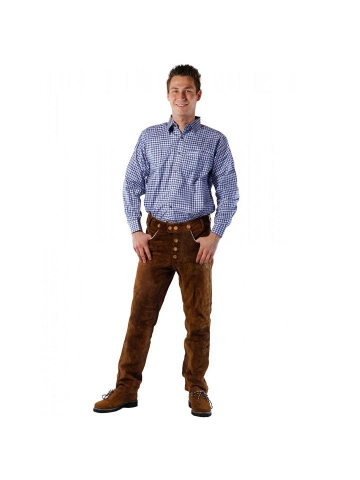 Edelnice Lederhose in mittelbraun günstig kaufen