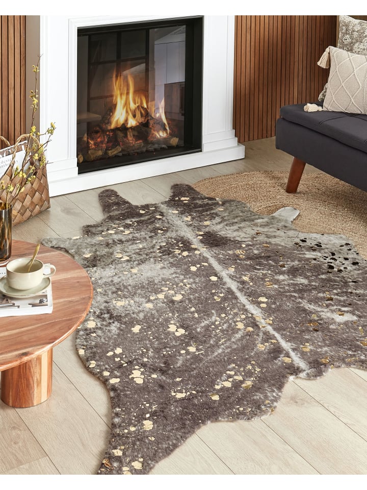 Beliani Schaffell BOGONG in Beige/Gold - (W) 150 x (H) 1 x (L) 200 cm günstig kaufen onesize