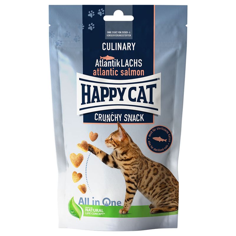 Happy Cat Culinary Crunchy Snack Atlantik Lachs