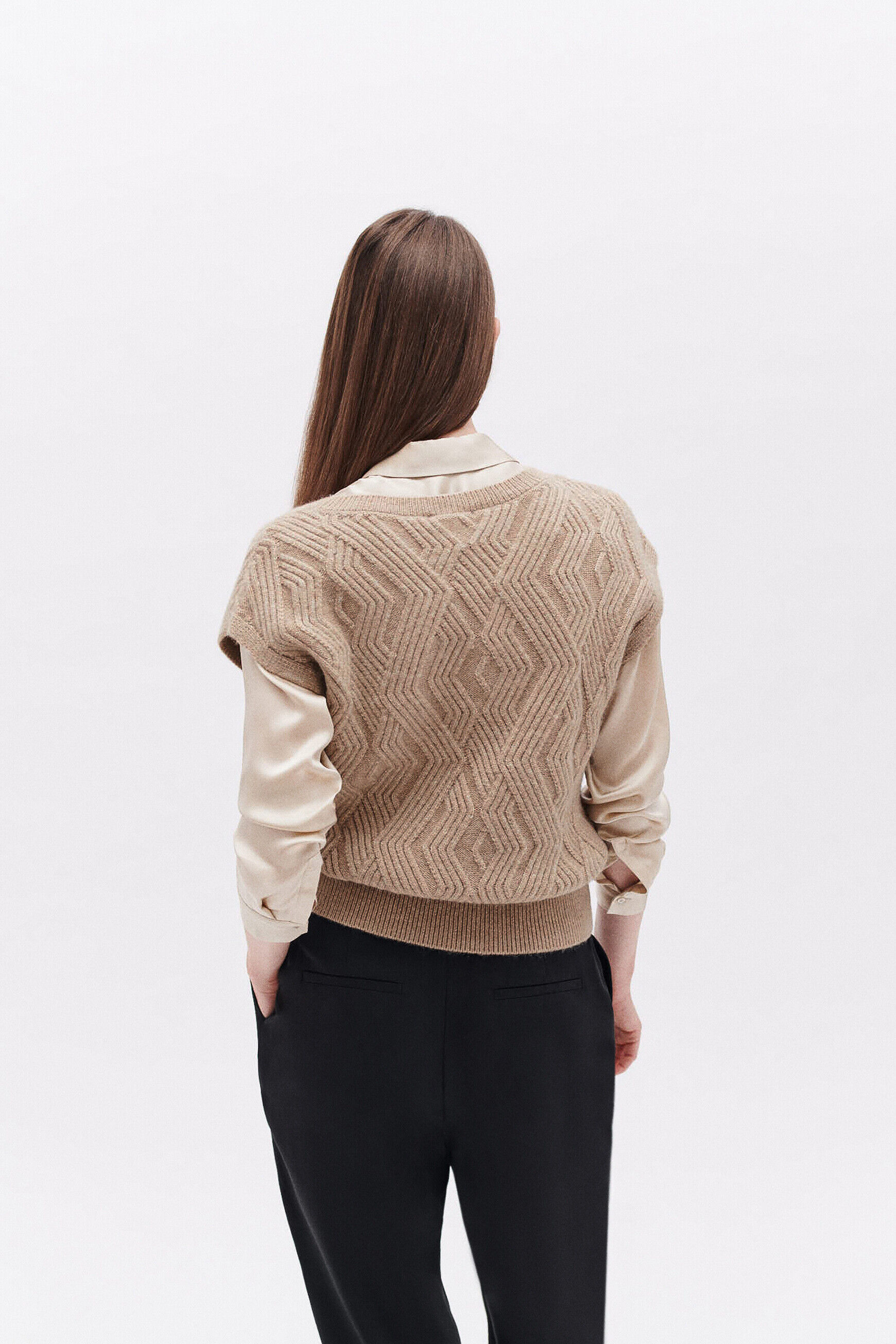 Pull madeline camel femme