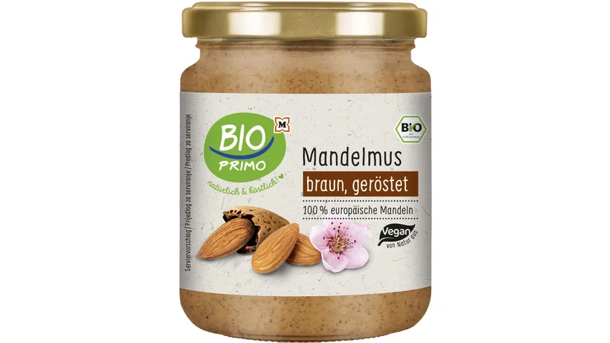 BIO PRIMO Bio Mandelmus braun geröstet 250 g